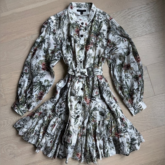 Banana Republic Dresses & Skirts - BANANA REPUBLIC Floral Mini Pleated A-Line Dress M